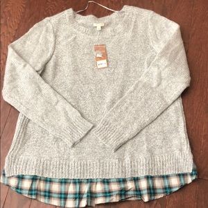 PRICE DROP! Super soft Sonoma gray sweater, size L